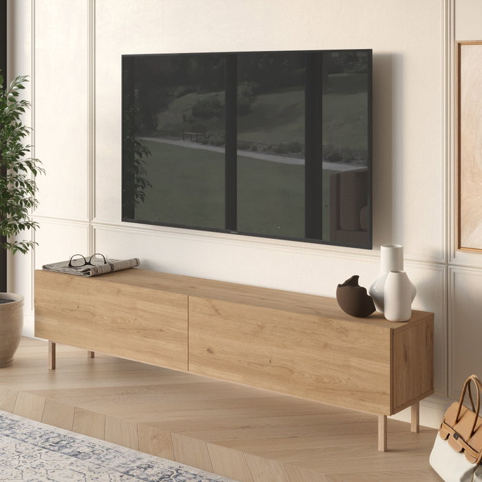 Hanah Home Future - FR8X-S Soporte para TV de Roble
